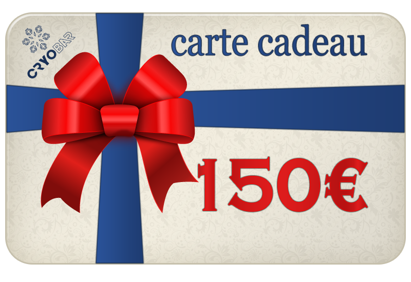 carte cadeau cryobar 150 €