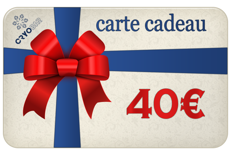 carte cadeau cryobar 40 €